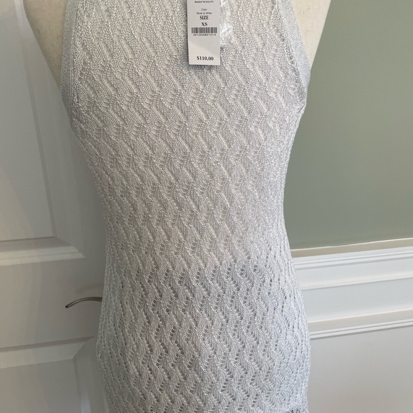 Beaded neck sleeveless metals sweater w tags - Picture 2 of 4